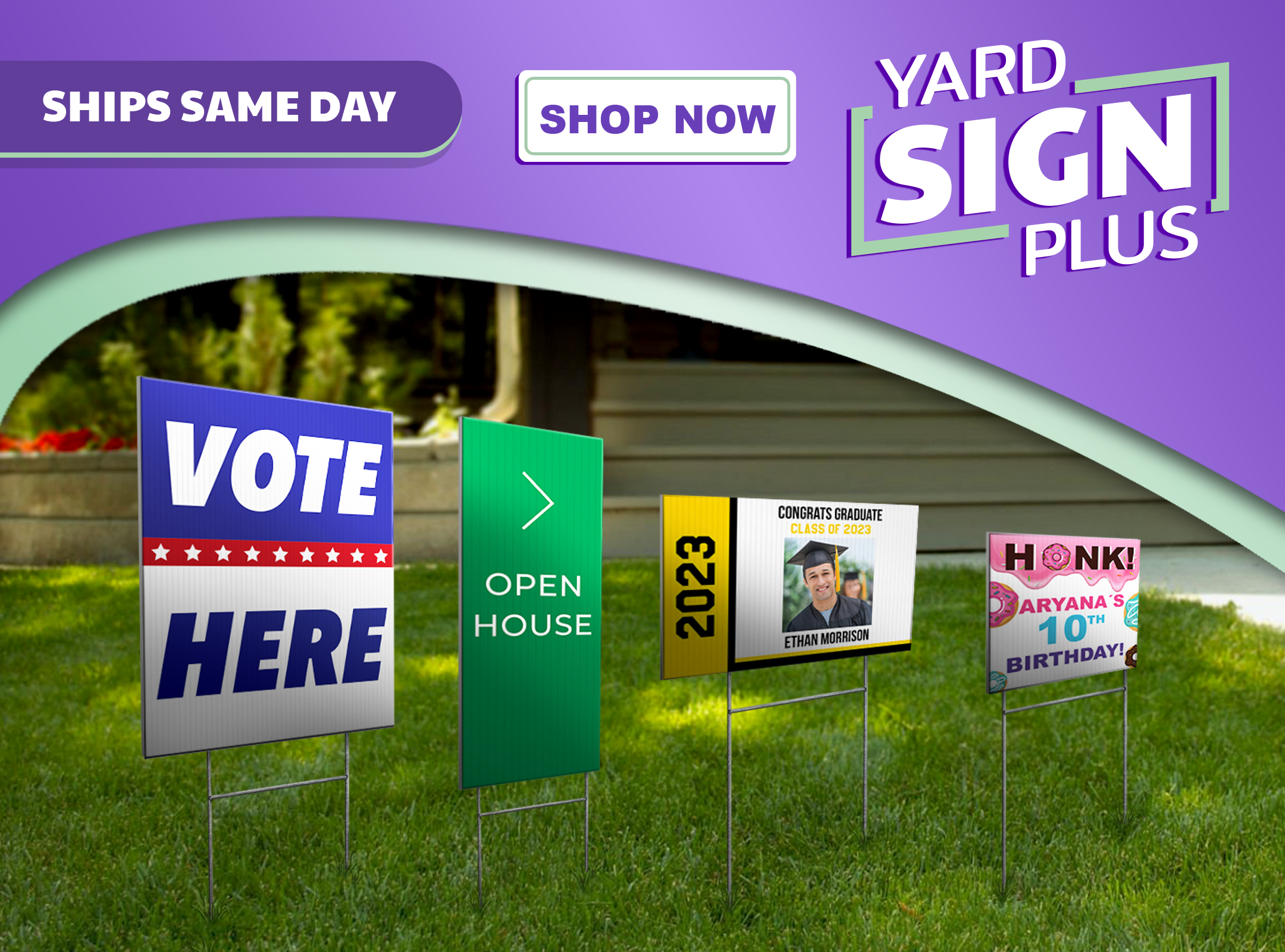 Yard Sign Plus Banner for mobile