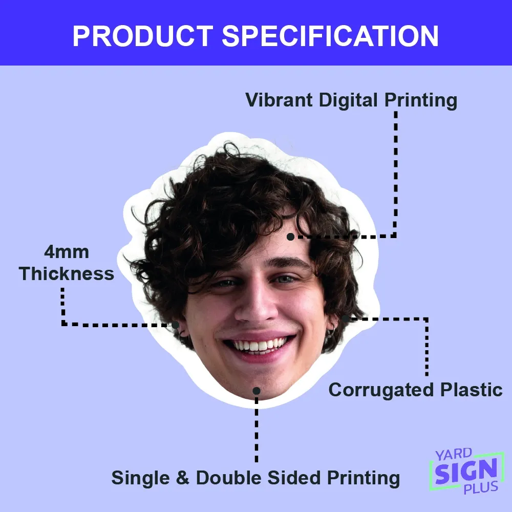 big head cutout product specifications