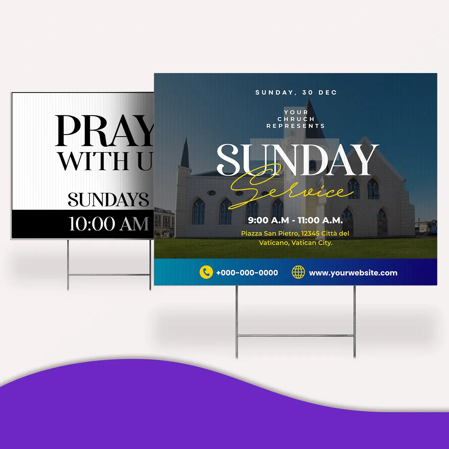 Custom Outdoor Yard Signs Multiple Sizes Real Home