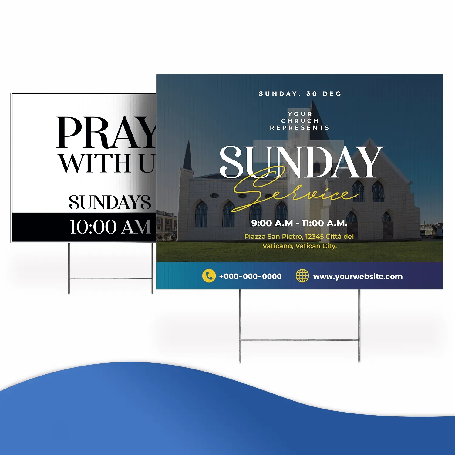 Custom Outdoor Yard Signs Multiple Sizes Real Home