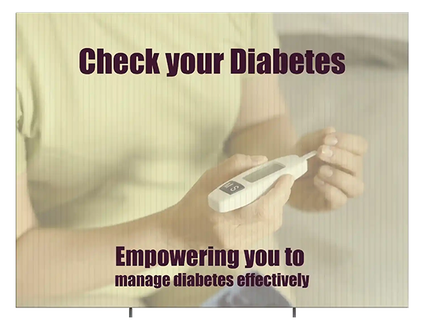 Custom Outdoor Yard Signs Multiple Sizes Diabetes Sign