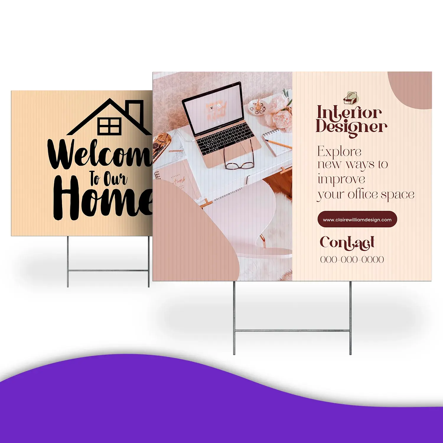 Custom Outdoor Yard Signs Multiple Sizes Real Home