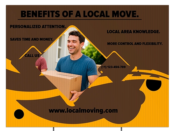 Custom Outdoor Yard Signs Multiple Sizes Moving Services Sign