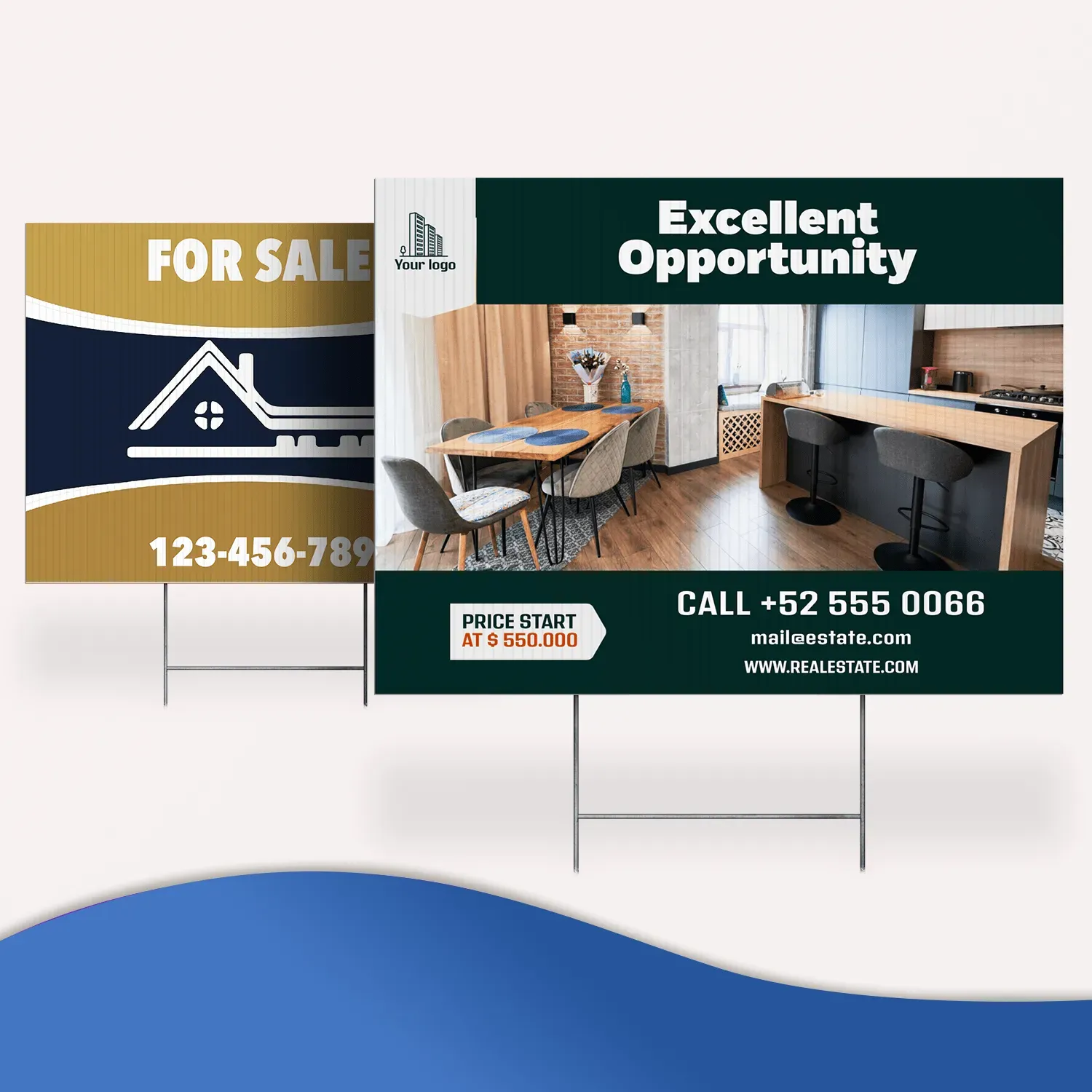 Custom Outdoor Yard Signs Multiple Sizes Real Home