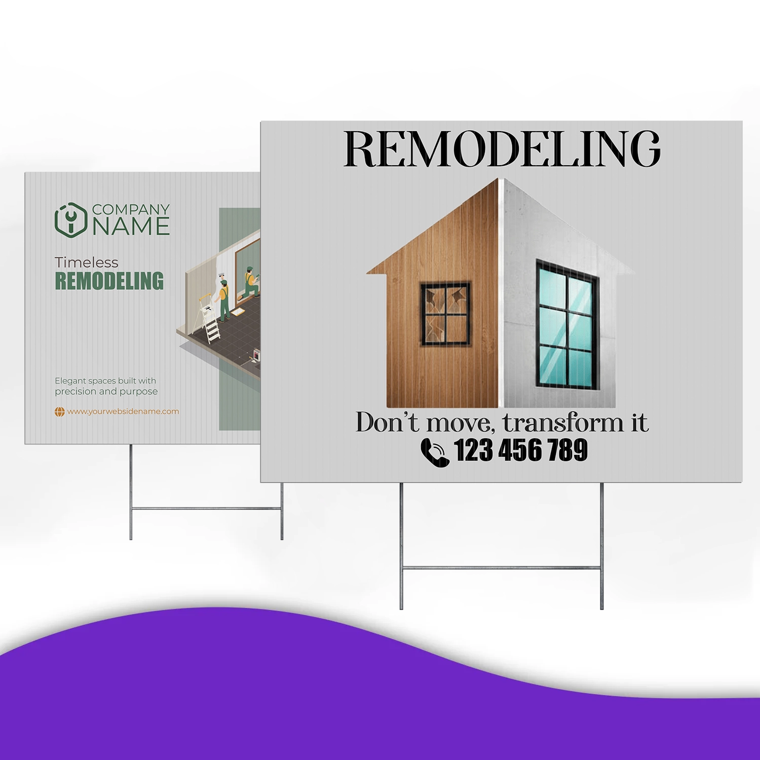 Custom Outdoor Yard Signs Multiple Sizes Real Home