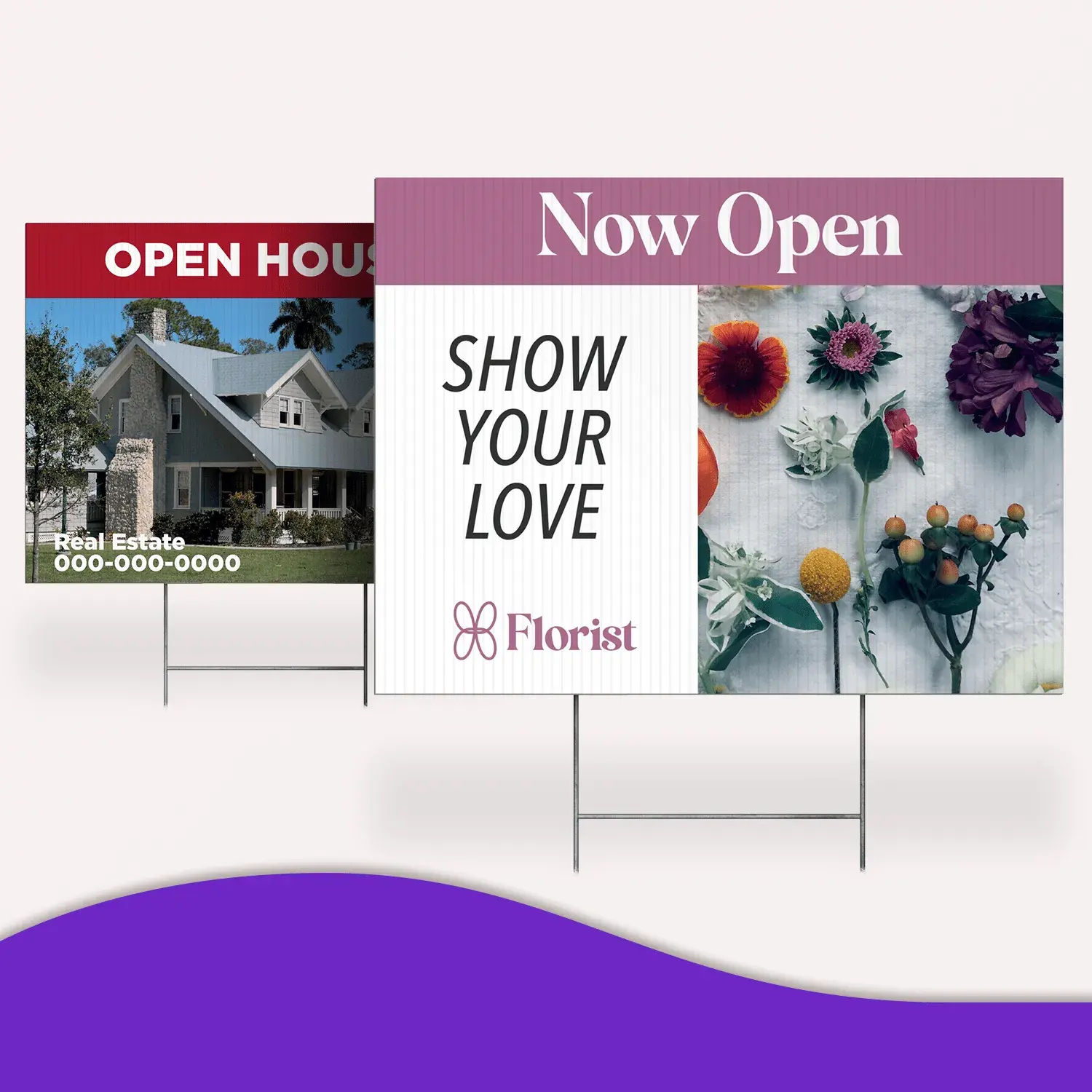 Custom Outdoor Yard Signs Multiple Sizes Real Home