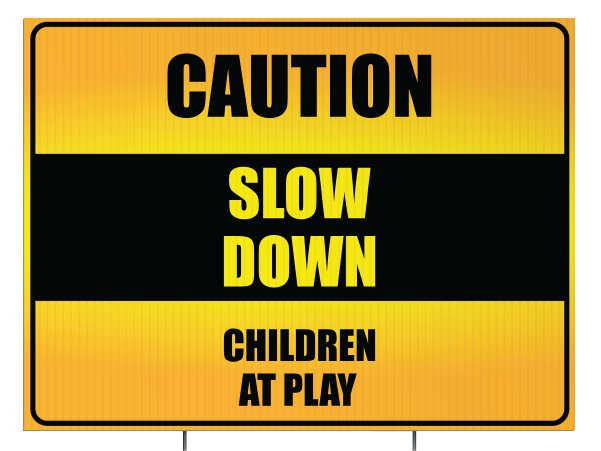 Custom Outdoor Yard Signs Multiple Sizes Traffic Sign