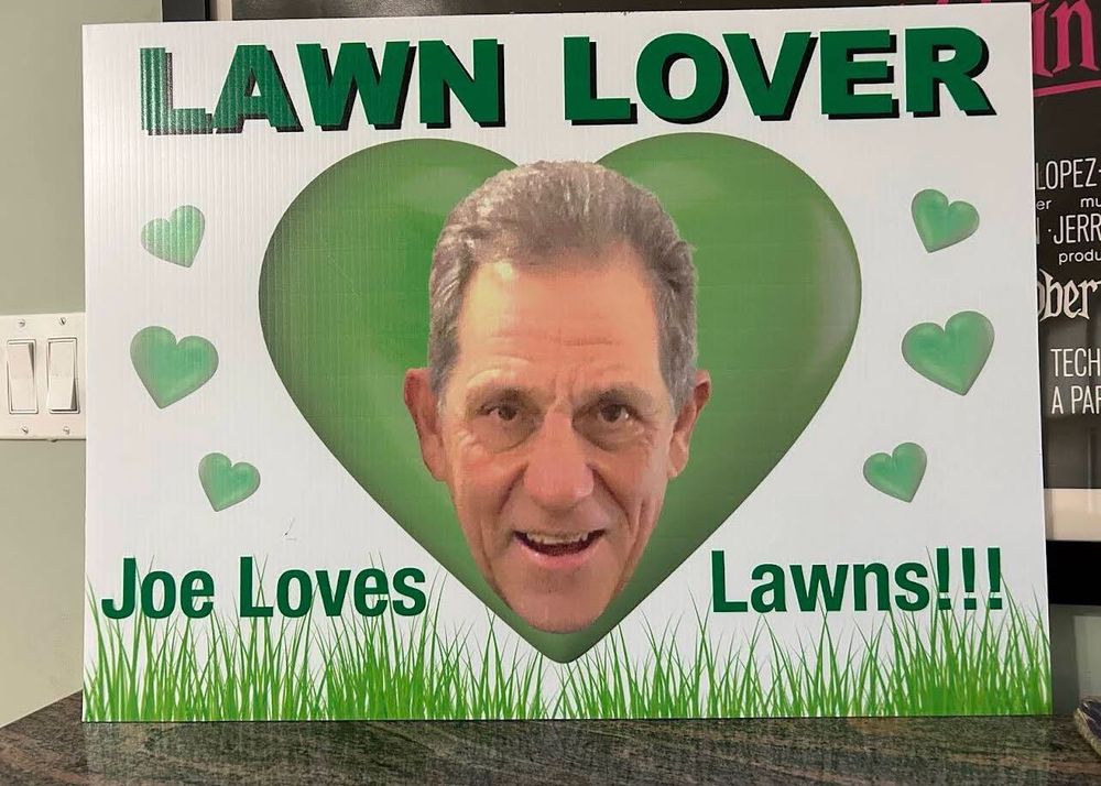 customer photos of yard sign plus