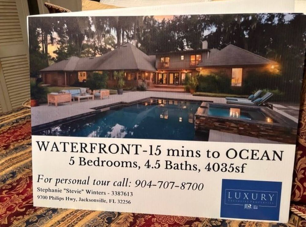 customer photos of yard sign plus