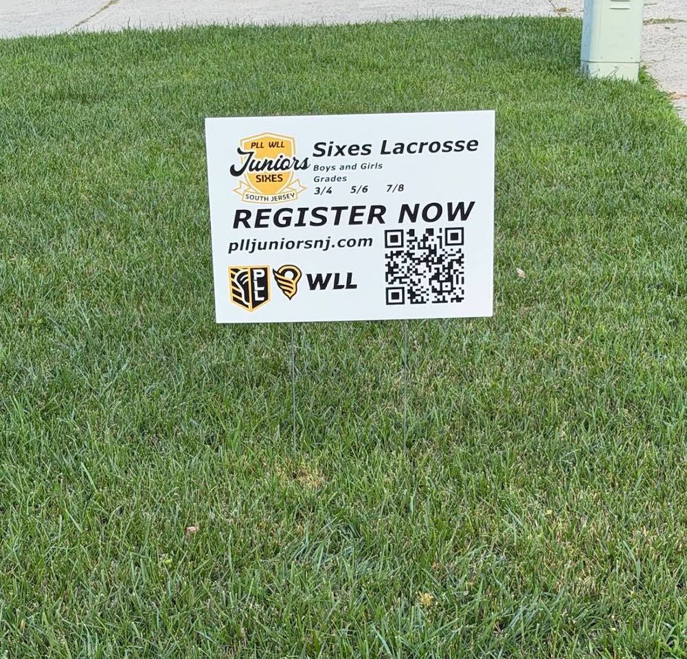 customer photos of yard sign plus