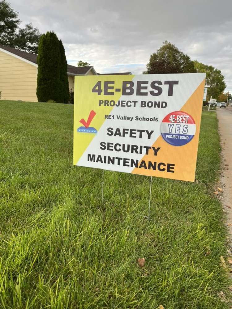 customer photos of yard sign plus