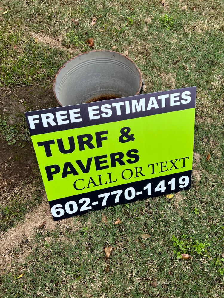 customer photos of yard sign plus