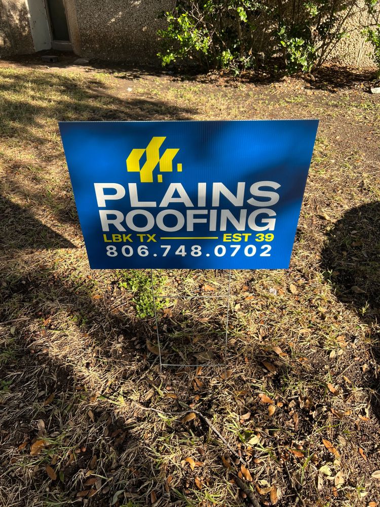 customer photos of yard sign plus