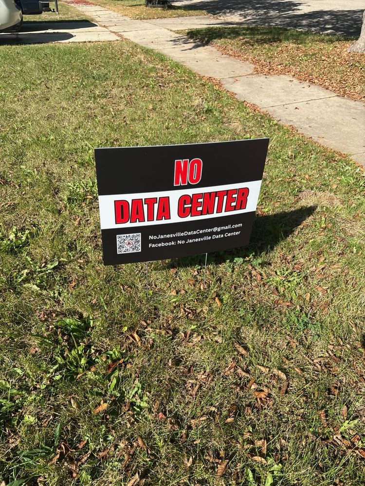 customer photos of yard sign plus
