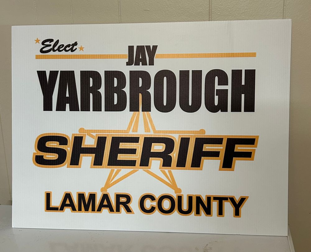 customer photos of yard sign plus