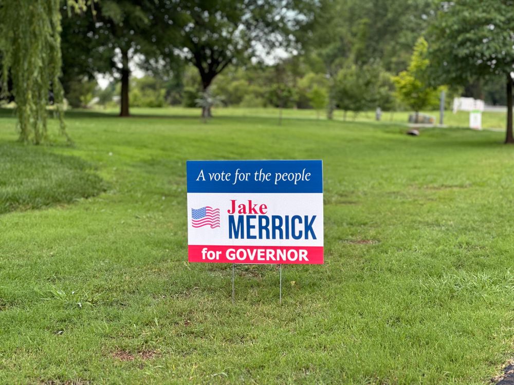 customer photos of yard sign plus