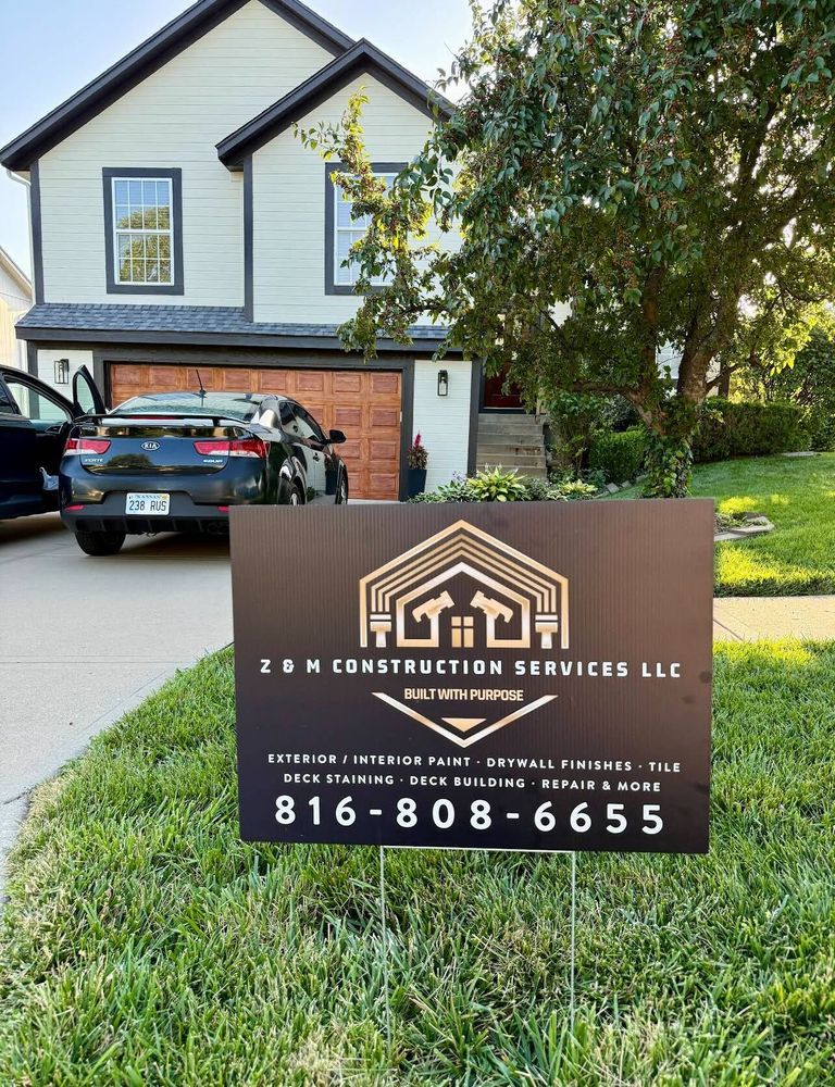 customer photos of yard sign plus