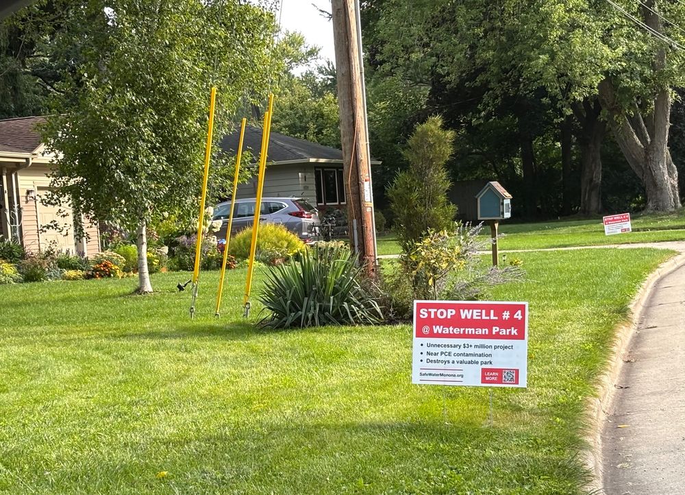 customer photos of yard sign plus