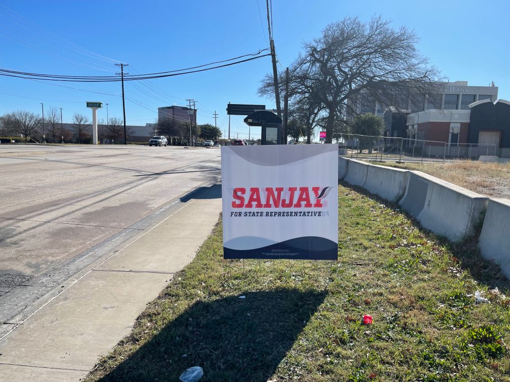 customer photos of yard sign plus