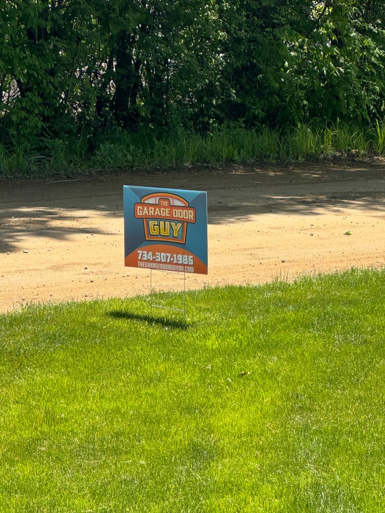 customer photos of yard sign plus