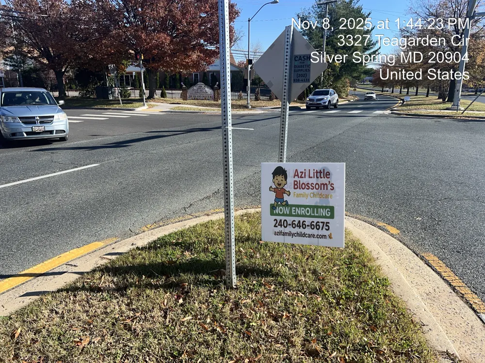 customer photos of yard sign plus