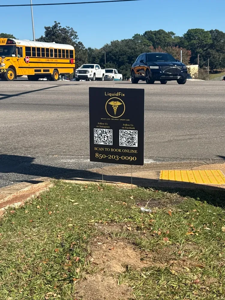 customer photos of yard sign plus