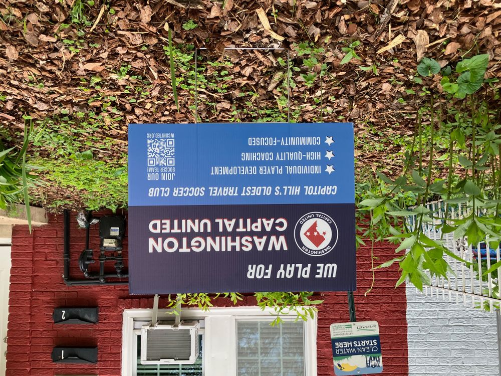customer photos of yard sign plus