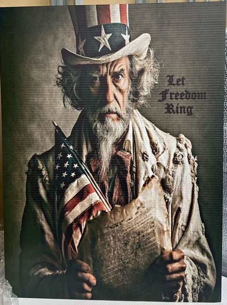 customer photos of yard sign plus