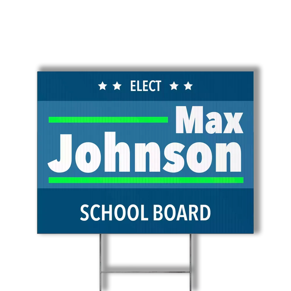 School Election Sign