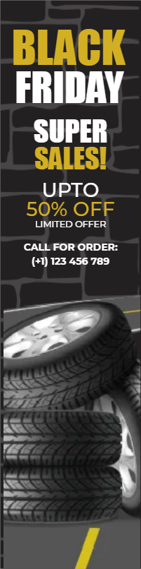 Custom Outdoor Yard Signs Multiple Sizes Black Friday Tires