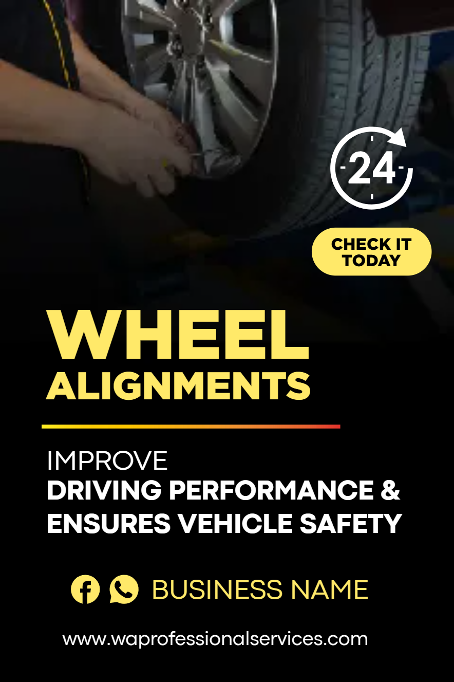 Custom Outdoor Yard Signs Multiple Sizes Wheel Alignment