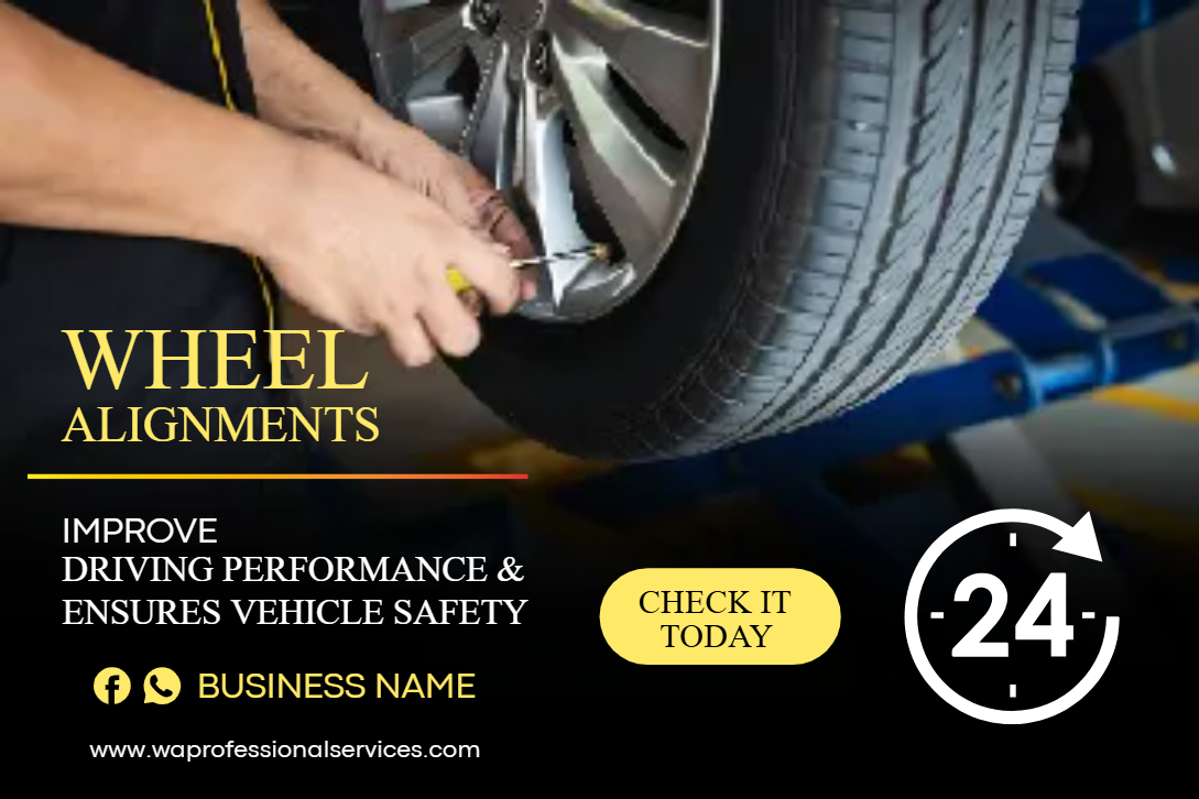 Custom Outdoor Yard Signs Multiple Sizes Wheel Alignment