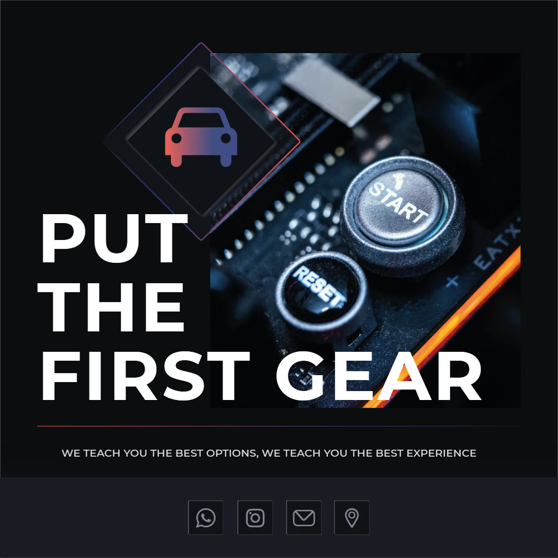 Custom Outdoor Yard Signs Multiple Sizes Put the First Gear