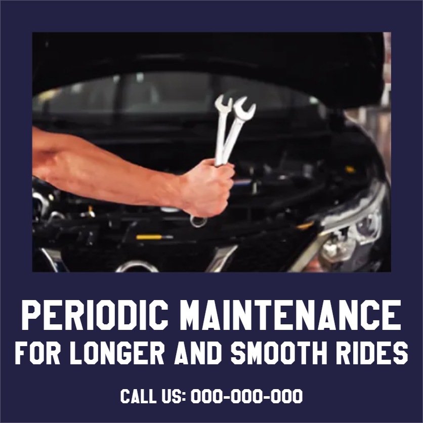 Custom Outdoor Yard Signs Multiple Sizes Car Periodic Maintenance