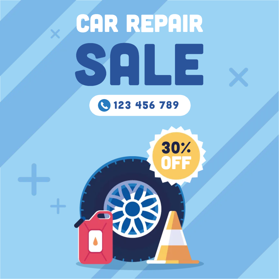 Custom Outdoor Yard Signs Multiple Sizes Car Repair Sale