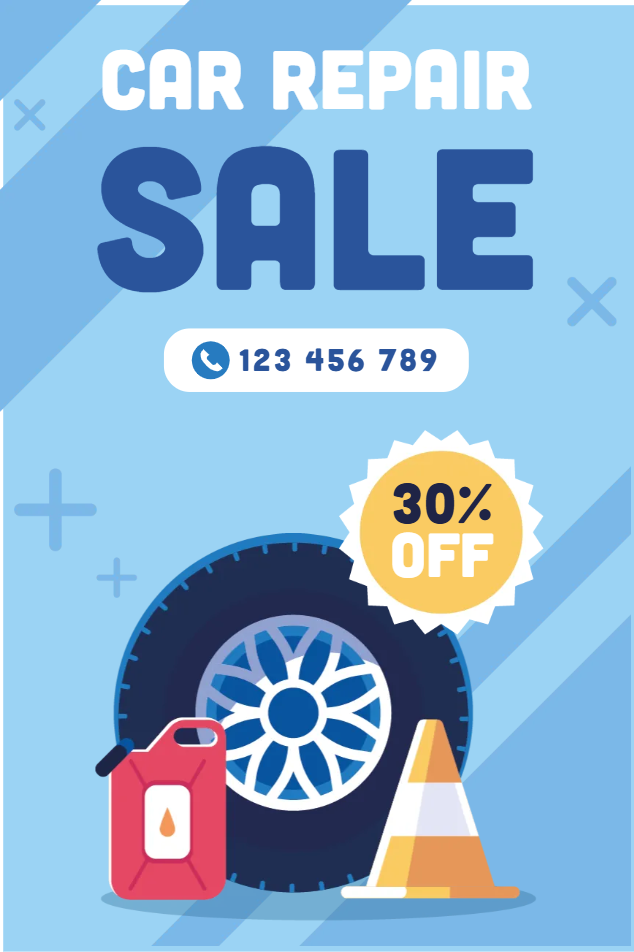 Custom Outdoor Yard Signs Multiple Sizes Car Repair Sale