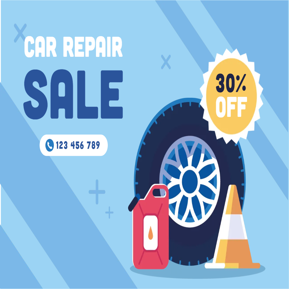 Custom Outdoor Yard Signs Multiple Sizes Car Repair Sale