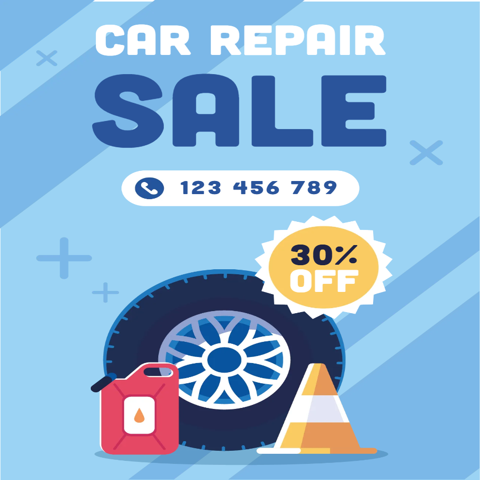 Custom Outdoor Yard Signs Multiple Sizes Car Repair Sale