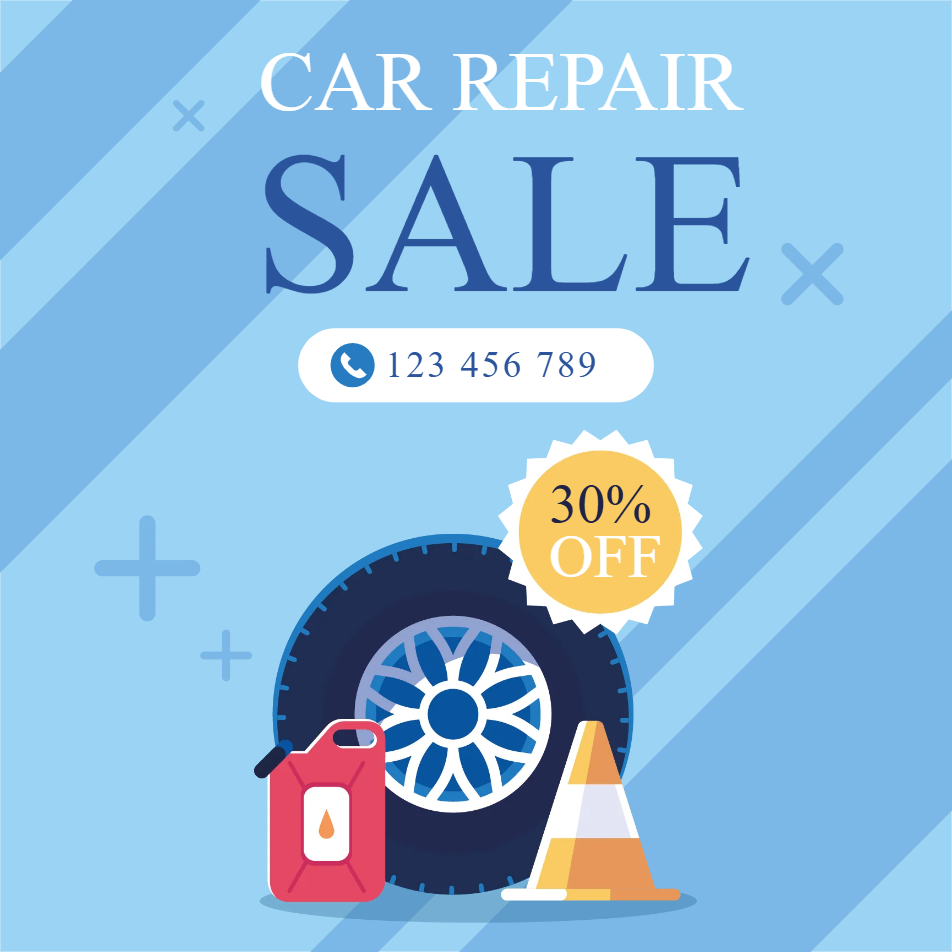 Custom Outdoor Yard Signs Multiple Sizes Car Repair Sale