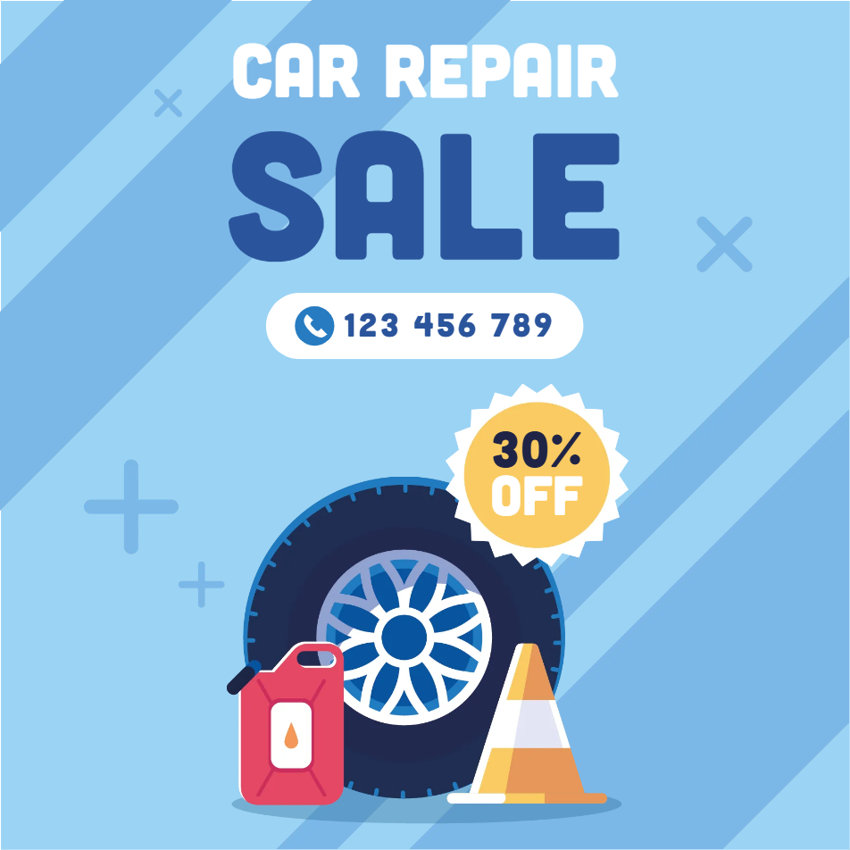 Custom Outdoor Yard Signs Multiple Sizes Car Repair Sale