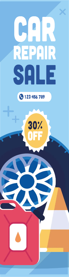 Custom Outdoor Yard Signs Multiple Sizes Car Repair Sale