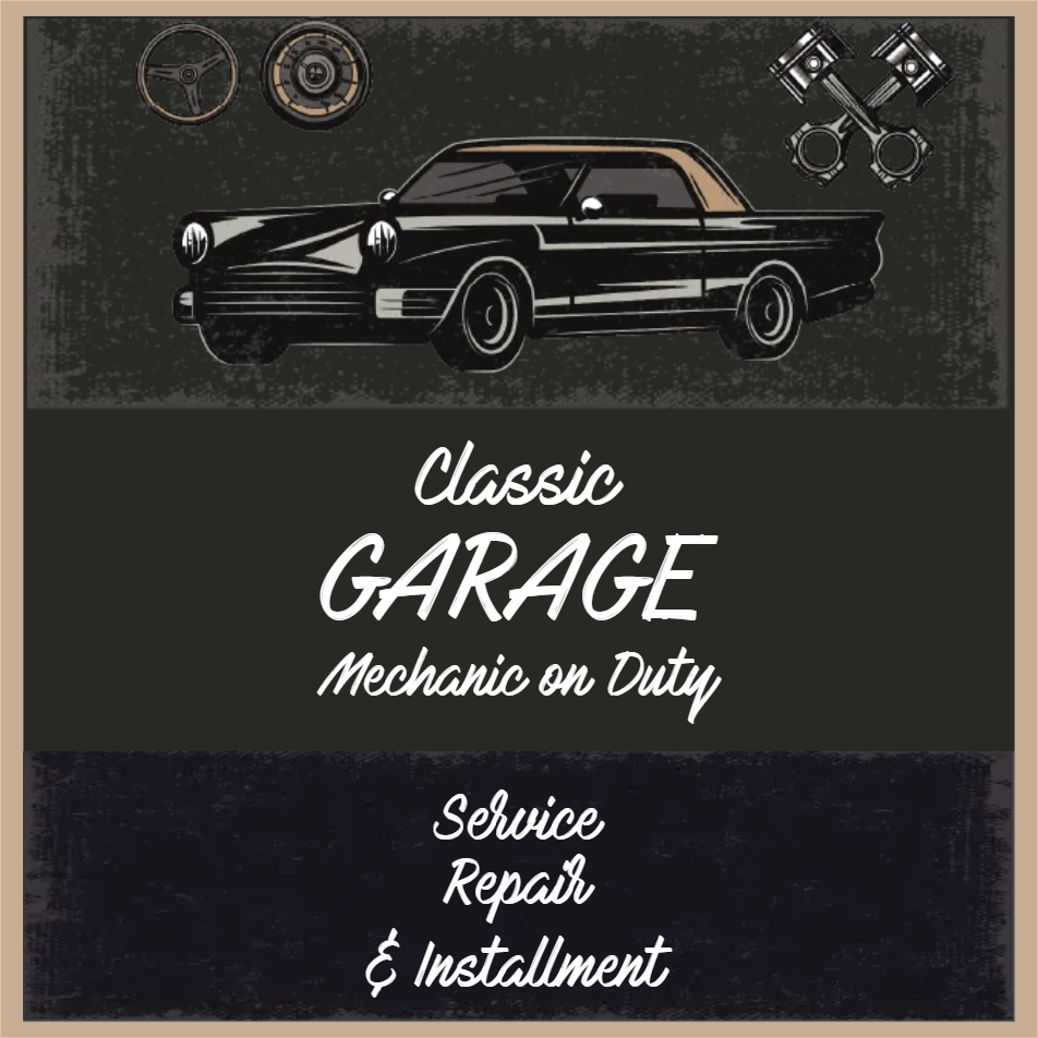 Custom Outdoor Yard Signs Multiple Sizes Classic Garage