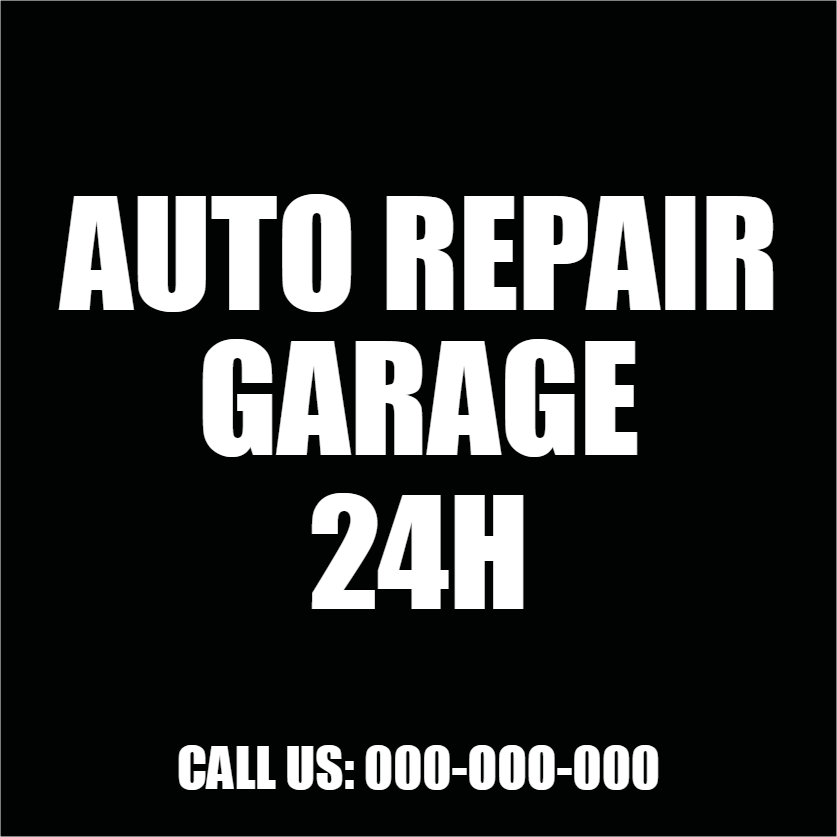 Custom Outdoor Yard Signs Multiple Sizes Auto Repair Service