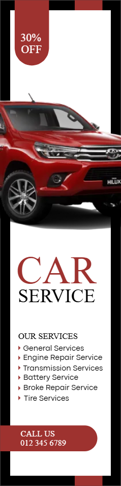 Custom Outdoor Yard Signs Multiple Sizes Car Service