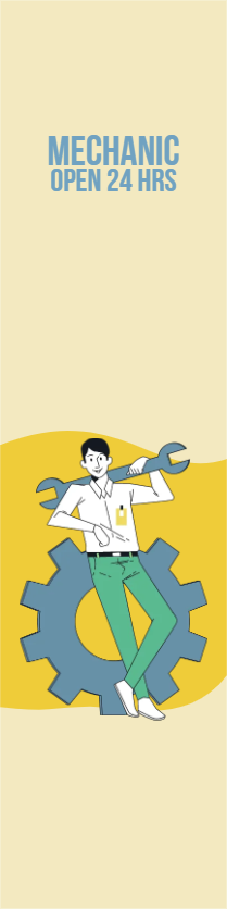 Custom Outdoor Yard Signs Multiple Sizes Mechanic