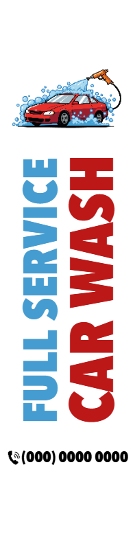 Custom Outdoor Yard Signs Multiple Sizes Full Service Wash