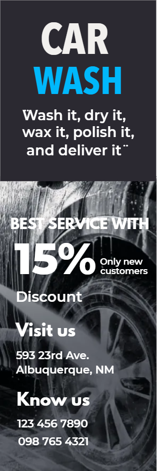 Custom Outdoor Yard Signs Multiple Sizes Car Wash Signs