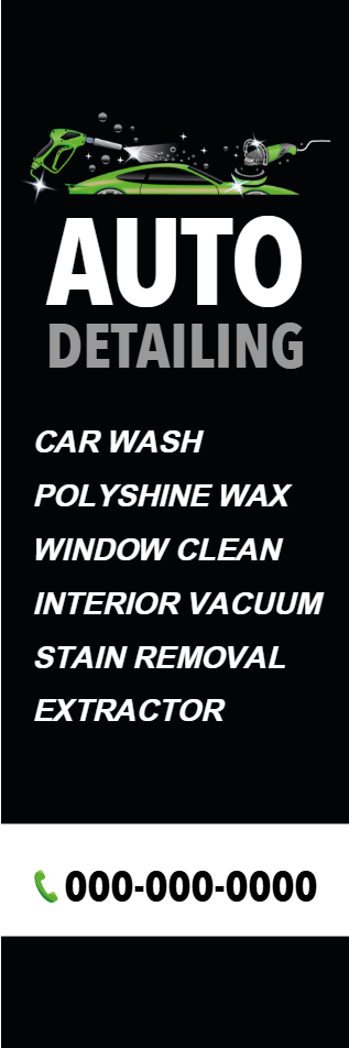 Custom Outdoor Yard Signs Multiple Sizes Auto Detailing