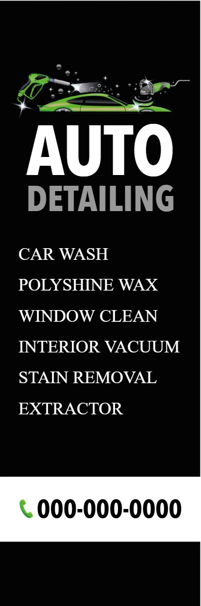 Custom Outdoor Yard Signs Multiple Sizes Auto Detailing