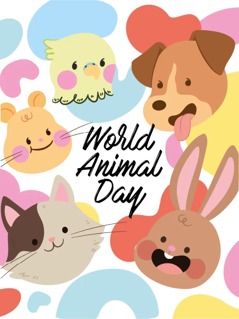 Custom Outdoor Yard Signs Multiple Sizes World Animal Day